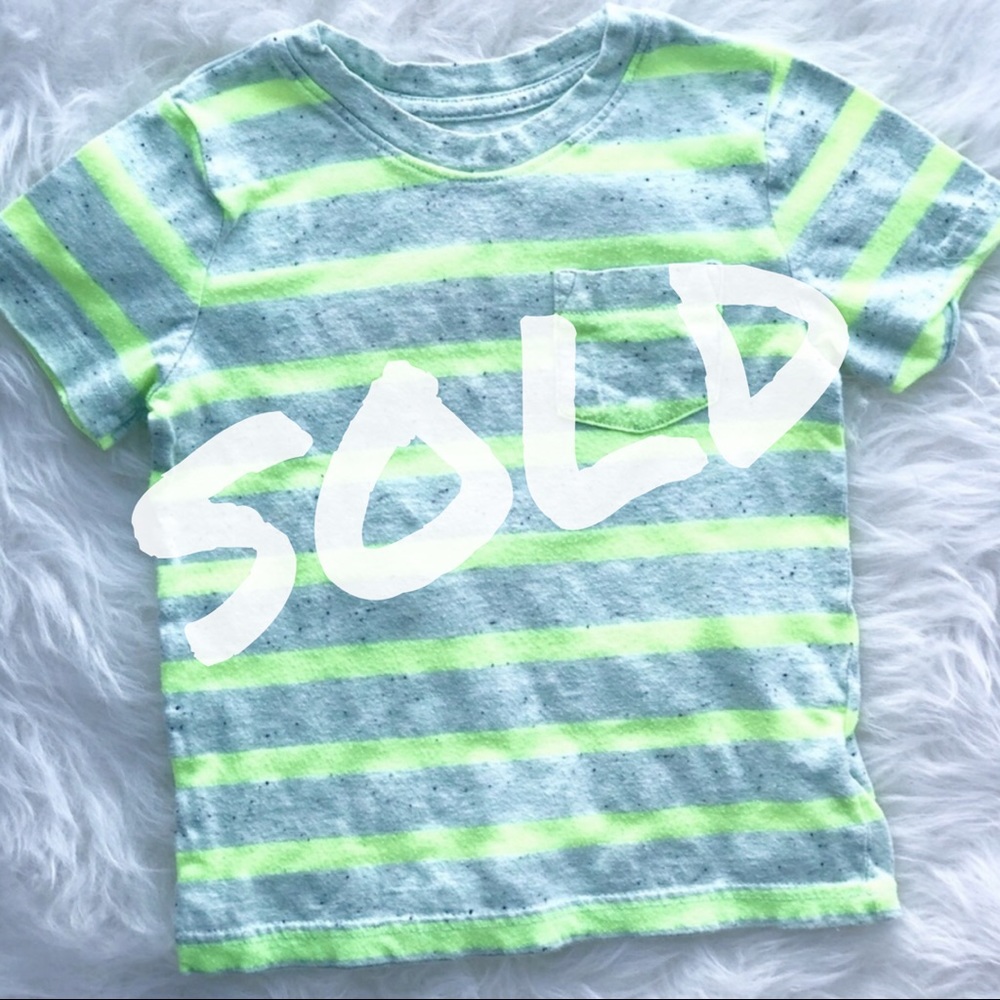 Cat & Jack 3T short sleeve striped t-shirt